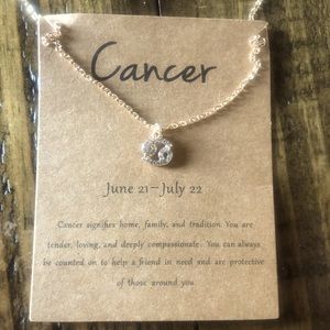NWT Cancer Zodiac Layering Necklace